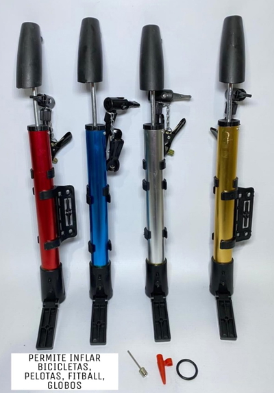 Inflador para pelotas bicicletas