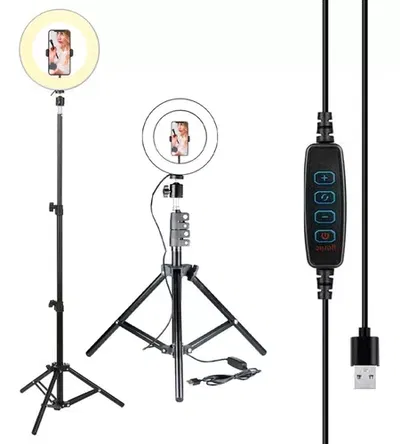 Aro Anillo Selfie Luz Led Trípode 10 pulgadas