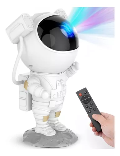 Astronauta Proyector Velador Luz Led Galaxia 