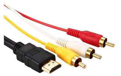 Cable Hdmi Macho A Rca Audio Video Tv Lcd Tubo Calidad