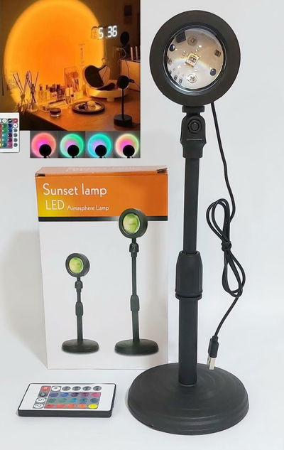 Sunset Proyector Lámpara 16 Colors En 1 Rgb Control Remoto
