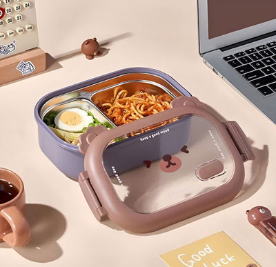 Vianda lunchera acero inoxidable Osito