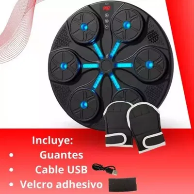 Maquina Boxeo Bluetooth Inteligente Usb Guantes Fitness