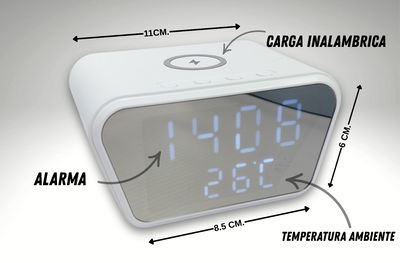RELOJ DIGITAL C/CARGA INALAMBRICA