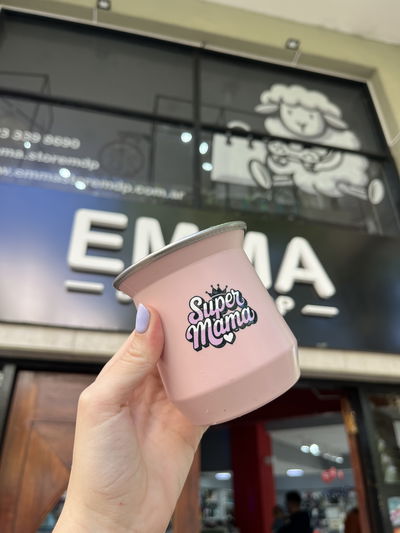 Mate doble capa acero Súper mamá