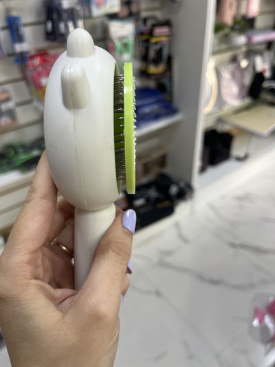 Cepillo mascota con botón expulsador de pelo