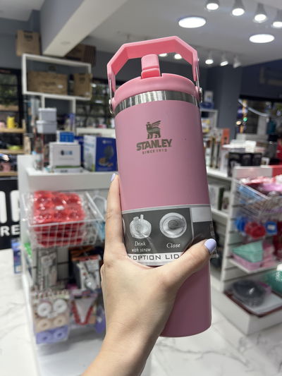 Vaso térmico con manija doble capa de acero