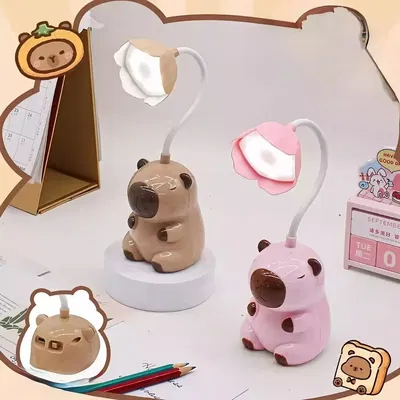 LAMPARA INFANTIL CON SACAPUNTA CAPIBARA