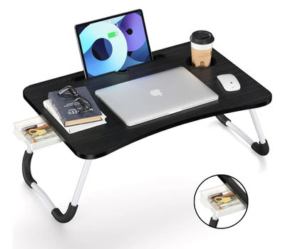 Mesa de cama desayuno Notebook con cajon