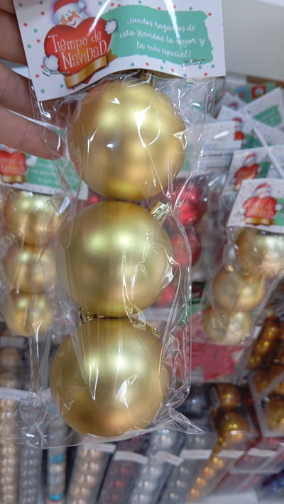 Pack x3 bolas navideñas grandes eco