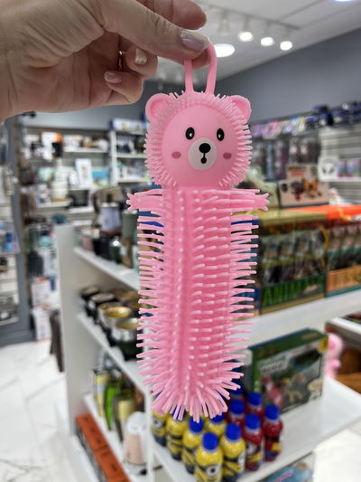 Squishy Peludo antiestrés con luz