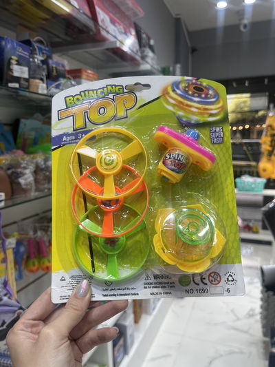 Trompo 2 en 1 helicóptero 