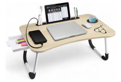 Mesa de cama desayuno Notebook con cajon