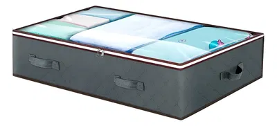 Organizador Bajo Cama Tela Con Visor Pvc GRANDE