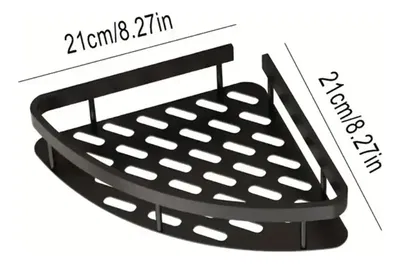 Esquinero CURVO  DOBLE  Organizador De Baño Estante Adhesivo Baño Y Cocina