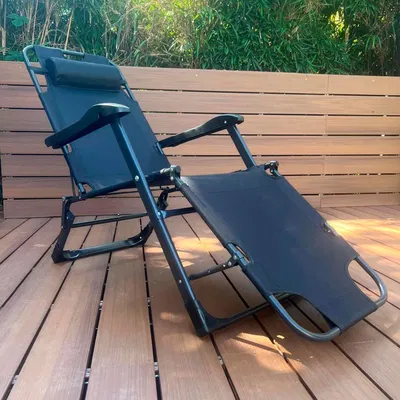 REPOSERA DE ALUMINIO RECLINABLE CON APOYA CABEZA 