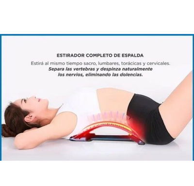 Masajeador estirador lumbar columna