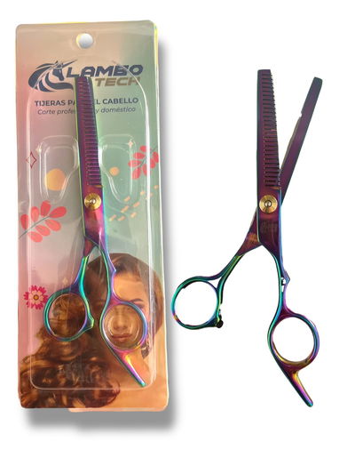 TIJERA DE PELUQUERIA ENTRESACAR TORNASOLADA