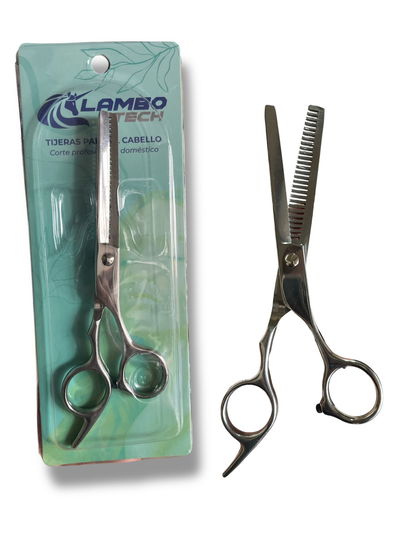 TIJERA DE PELUQUERIA ENTRESACAR PLATEADA