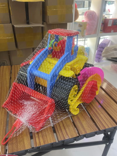 Tractor playero con accesorios