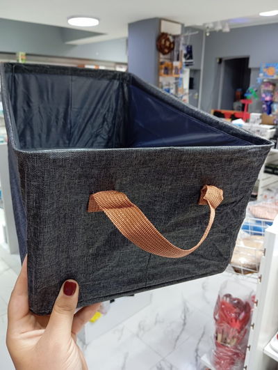 Cesto organizador de tela