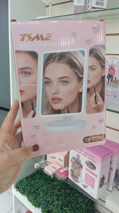 Espejo triple panel recargable touch