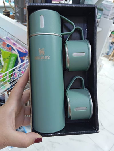 TERMO ACERO INOX. 500 ML + 3 TAZAS
