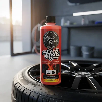 Silicona Exteriores Hells Plastico Goma 600ml Toxic Shine