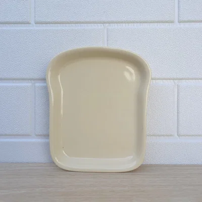Plato tostada cerámica beige