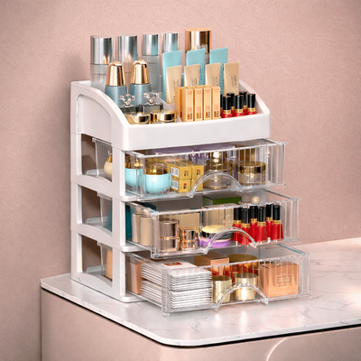 ORGANIZADOR DE COSMETICOS MAQUILLAJE/JOYERO CON CAJONES