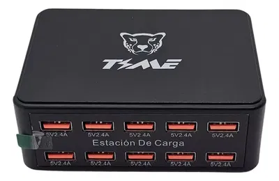 Estacion de carga 10 puertos USB 