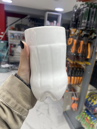 Vaso ferretero cerámica liso