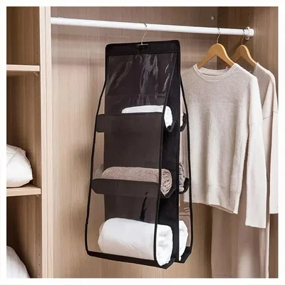 ORGANIZADOR DE PLACARD CARTERAS ZAPATOS TOALLAS 6 ESPACIOS
