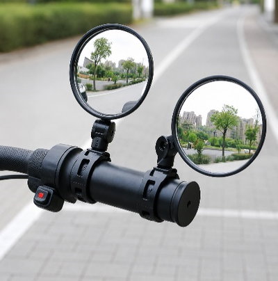 Set x2 espejos retrovisores para moto y bicicleta 8 cm