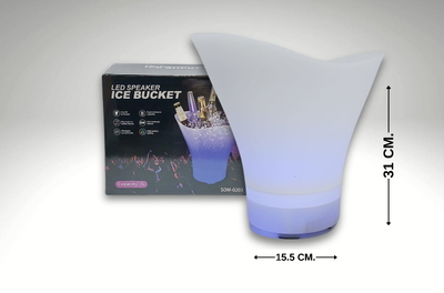 HIELERA C/PARLANTE Y LUCES RGB