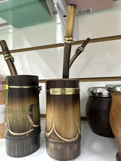 Mate de caña con bombilla 