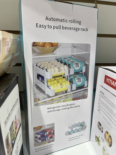 Organizador de latas refrigerador heladera mesada estante 
