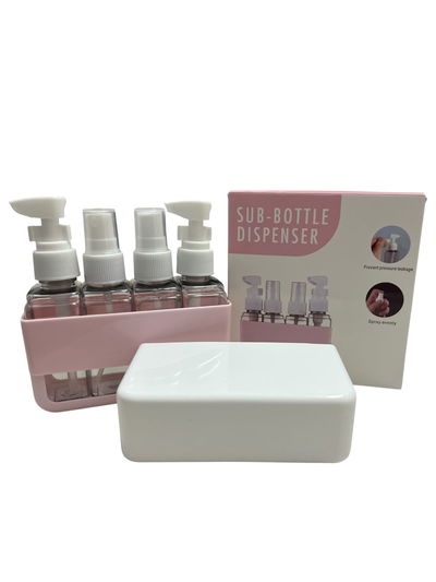 Set porta cosmeticos para viaje con estruche rigido