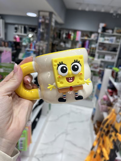 Taza Cerámica Importada Bob Espoja