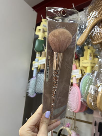 Brocha pincel pelo largo para polvos