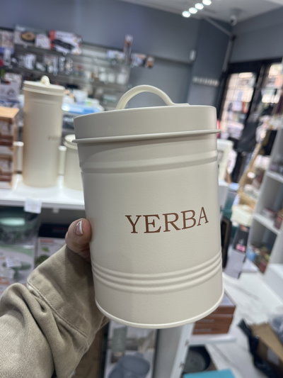 Lata organizadora Yerba vintage