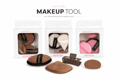KIT DE CUIDADO FACIAL CITY GIRL - 4 PIEZAS