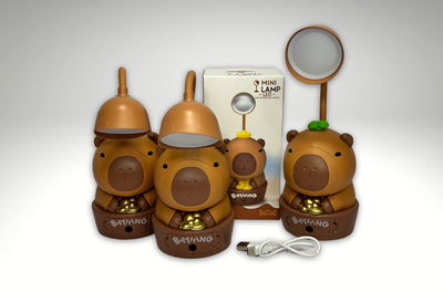 LAMPARA CAPIBARA CON SACAPUNTA