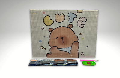 CUADRO DIAMOND PAINTING CAPIBARA