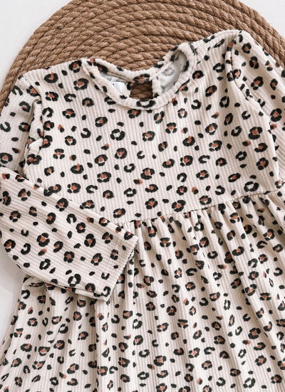 Vestido plush animal print