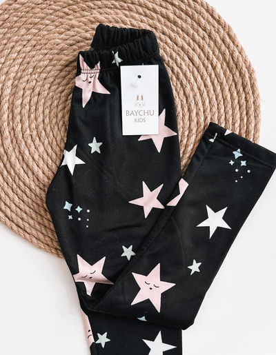 Calza frizada estrellas