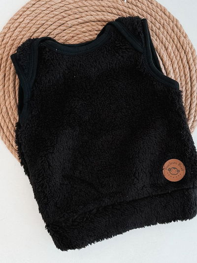 Chaleco Piel Bb negro