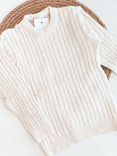 Sweater Trenzado natural Bba