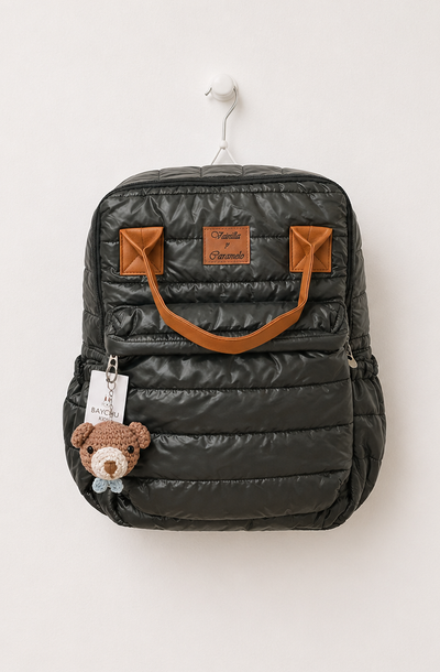 Mochila maternal verde 