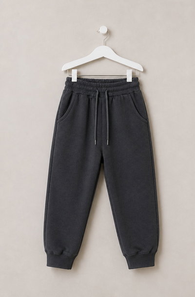 Babucha friza lisa gris topo